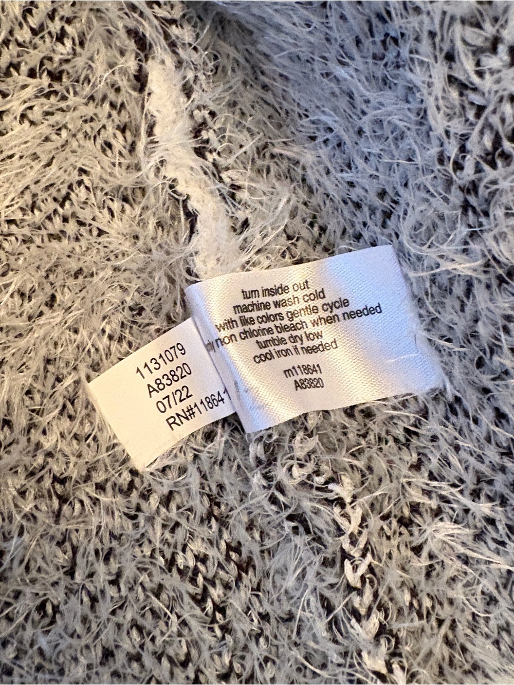 Lane Bryant Open Front Black White Plaid Cardigan Sweater Fuzzy Eyelash Size 4X - Picture 13 of 13